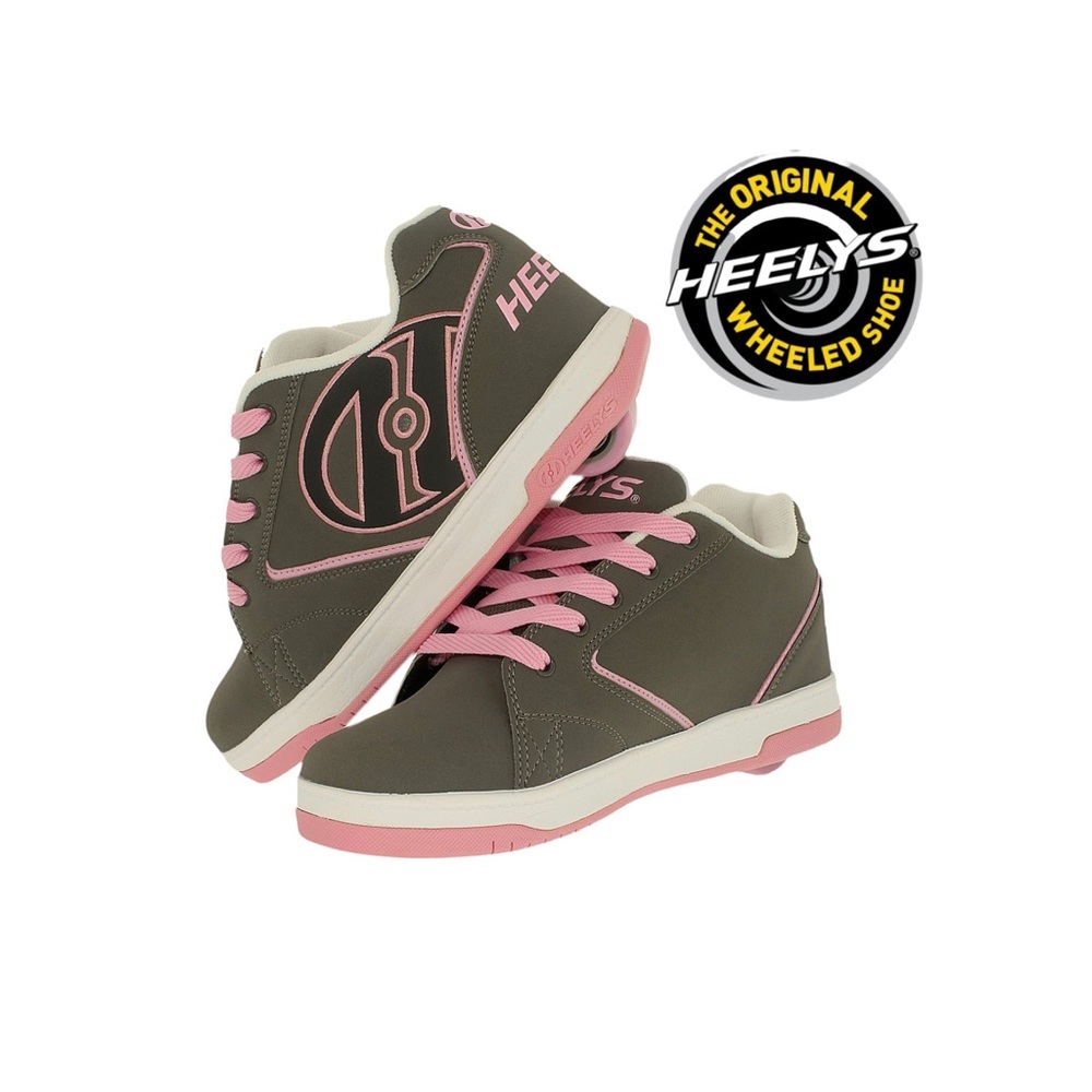 Heely’s Propel 2.0 - Youth Sz 5 / W6 - Pink/gray
